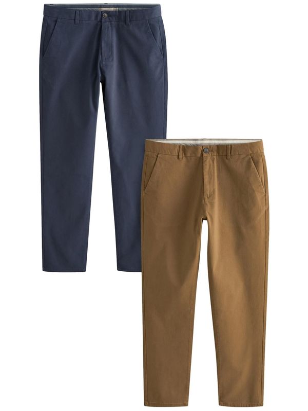 Next Next Chino hlače  mornarsko plava / višnja