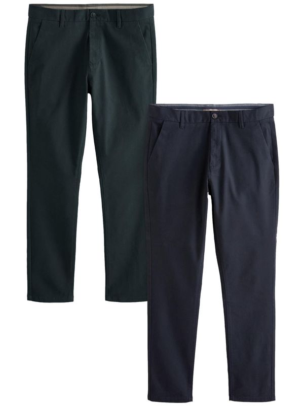 Next Next Chino hlače  morsko plava / grafit siva