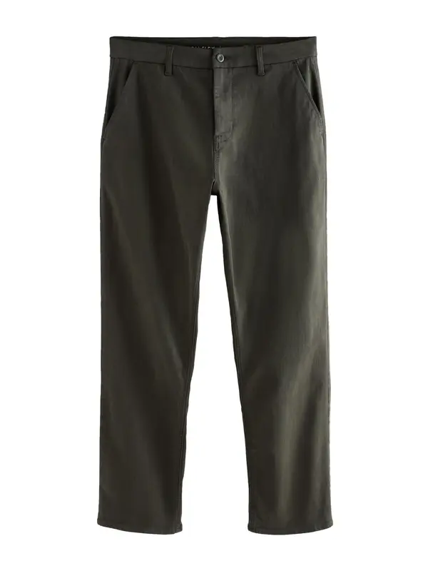 Next Next Chino hlače 'Motionflex'  tamno zelena