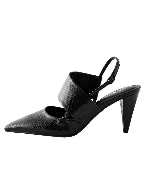 Next Next Cipele s potpeticom i otvorenom petom  crna