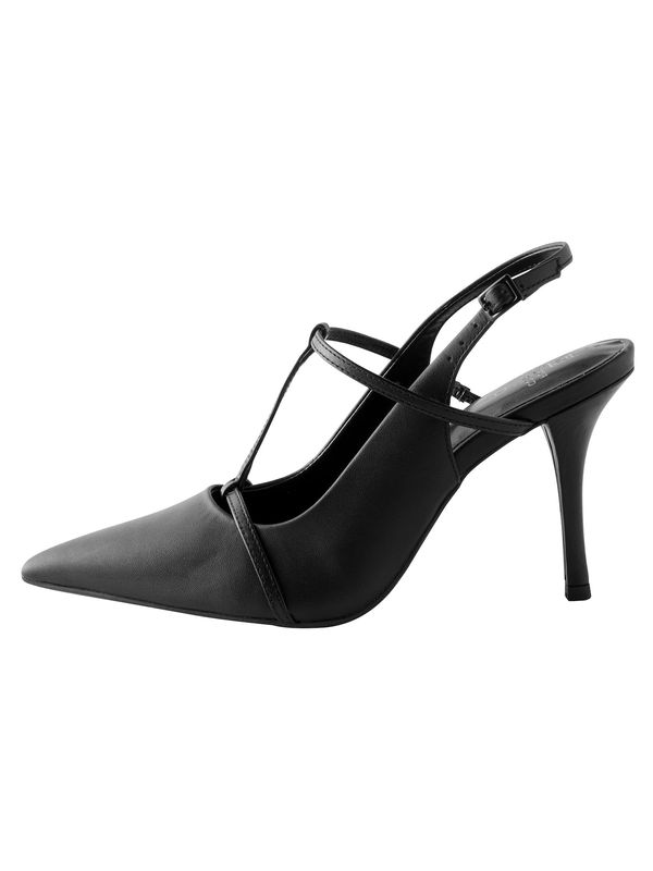 Next Next Cipele s potpeticom i otvorenom petom  crna