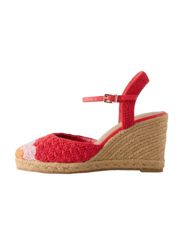 Next Next Cipele s potpeticom i otvorenom petom 'Forever Comfort'  narančasta / roza / crvena
