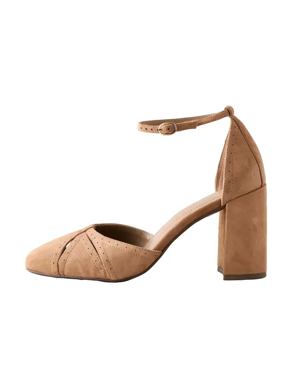 Next Next Cipele s potpeticom i otvorenom petom 'Forever Comfort®'  boja devine dlake (camel)
