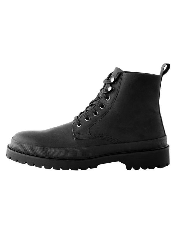 Next Next Čizme na vezanje  crna