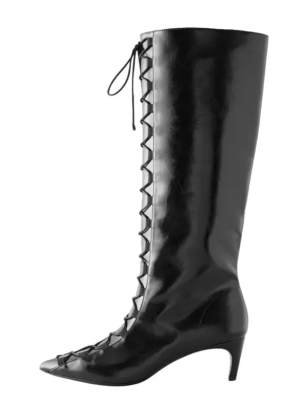Next Next Čizme sa vezicama 'Forever Comfort'  crna