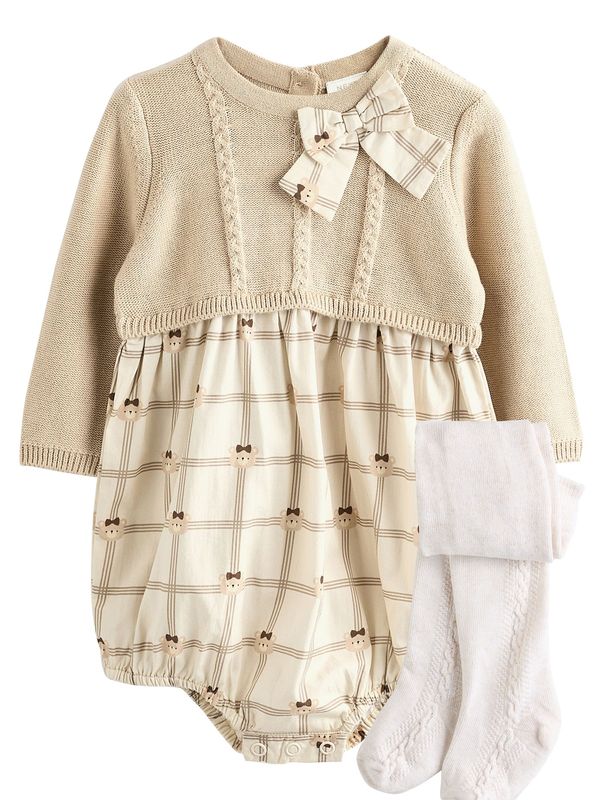 Next Next Dječji bodi  bež / smeđa