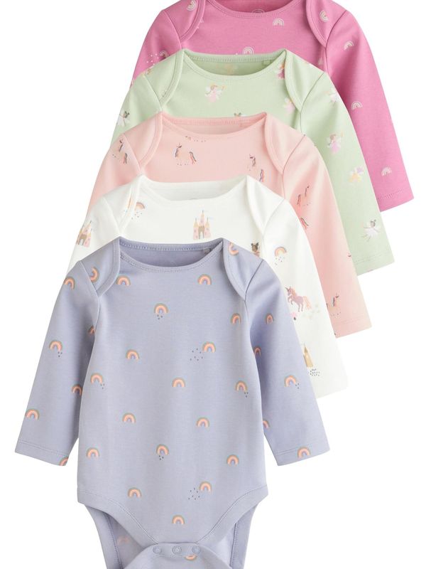 Next Next Dječji bodi  bež / svijetlozelena / svijetloljubičasta / roza / bijela