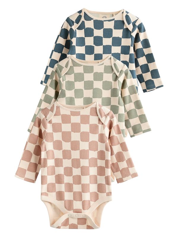 Next Next Dječji bodi  boja pijeska / zelena / petrol / roza