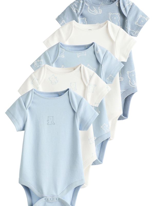 Next Next Dječji bodi  ecru/prljavo bijela / plava