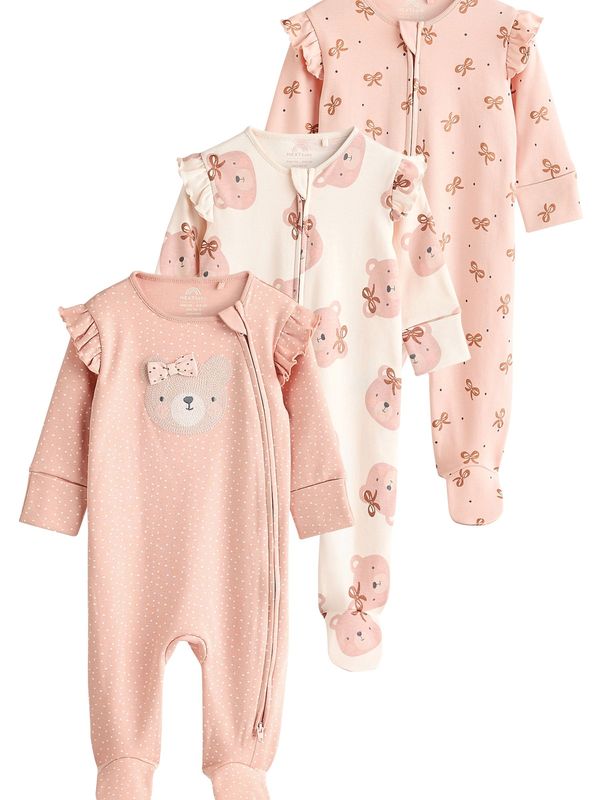 Next Next Dječji bodi  ecru/prljavo bijela / roza