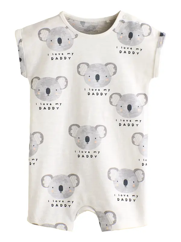 Next Next Dječji bodi  ecru/prljavo bijela / siva / crna