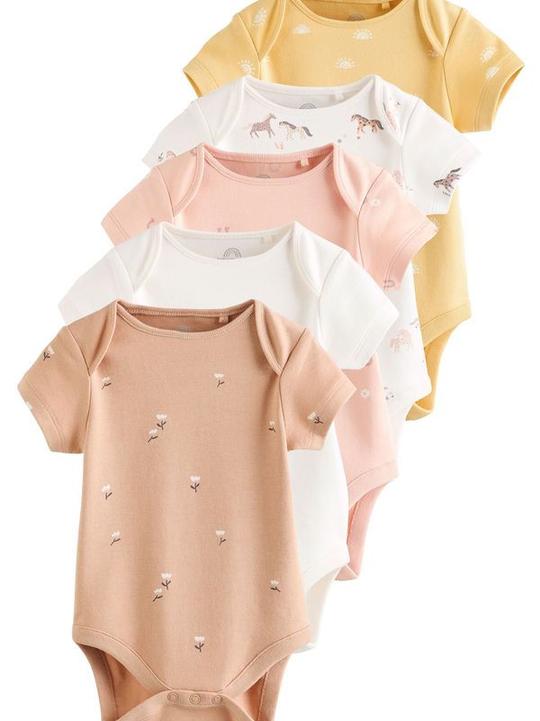 Next Next Dječji bodi  ecru/prljavo bijela / svijetlosmeđa / žuta / roza / bijela