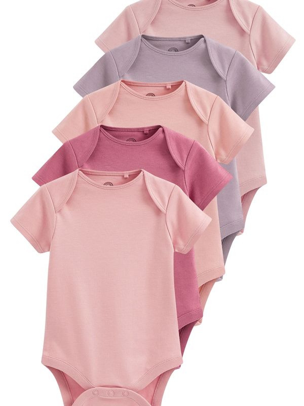 Next Next Dječji bodi  sivkasto ljubičasta (mauve) / roza / malina