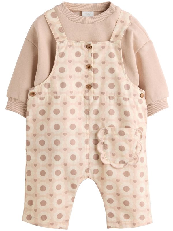 Next Next Dječji bodi  smeđa / roza