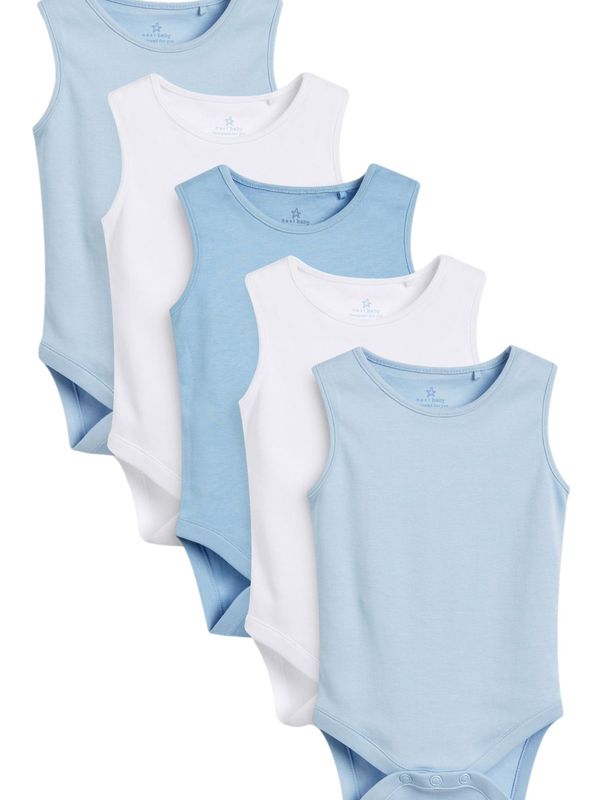 Next Next Dječji bodi  svijetloplava / bijela