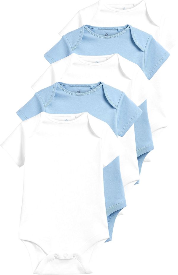 Next Next Dječji bodi  svijetloplava / bijela