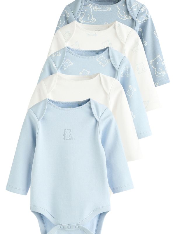 Next Next Dječji bodi  svijetloplava / bijela