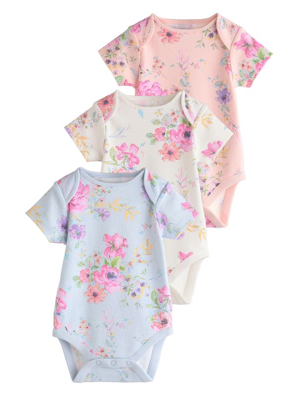 Next Next Dječji bodi  svijetloplava / pastelno roza / svijetloroza / bijela