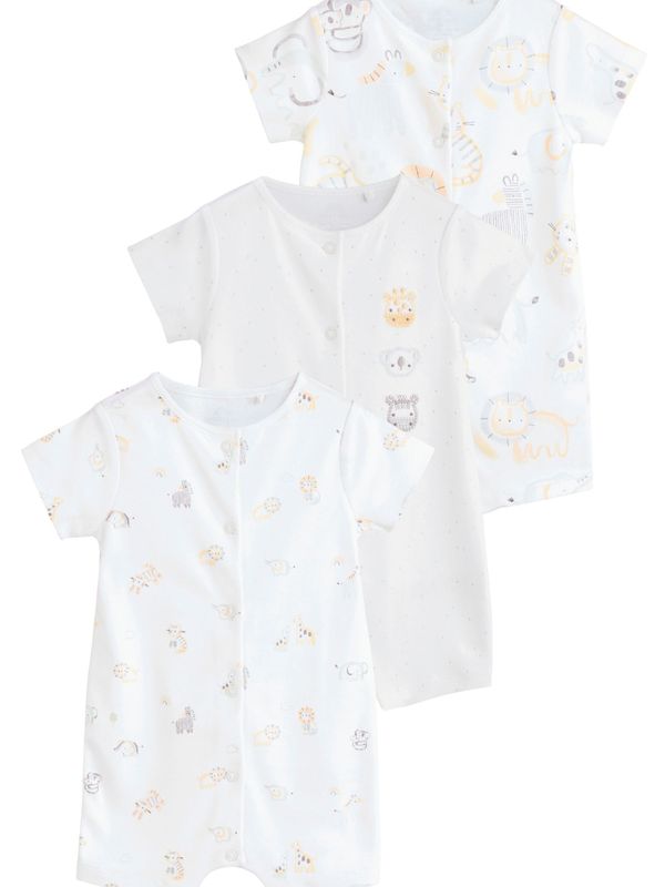 Next Next Dječji bodi  svijetloplava / žuta / siva / bijela