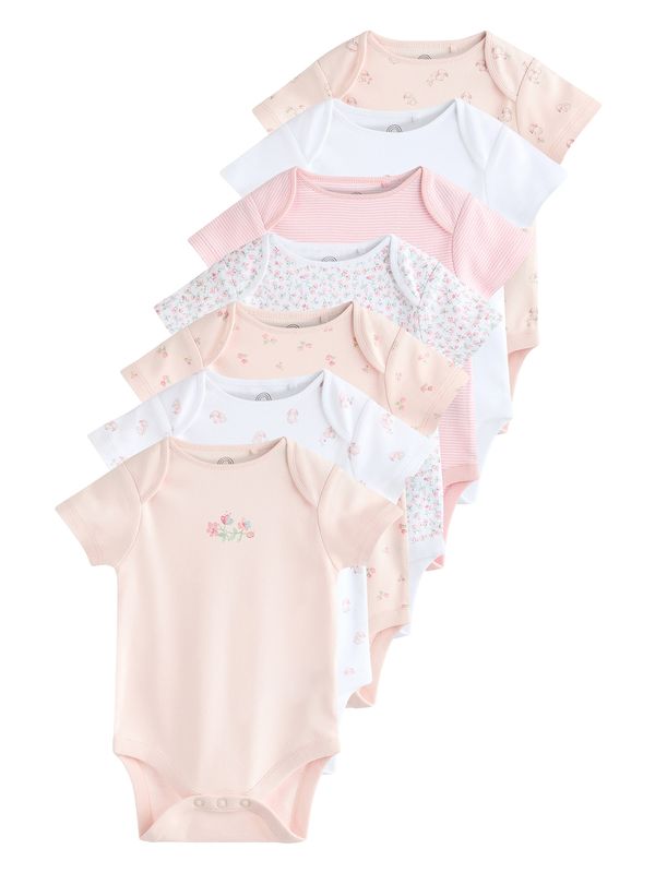 Next Next Dječji bodi  zelena / roza / bijela