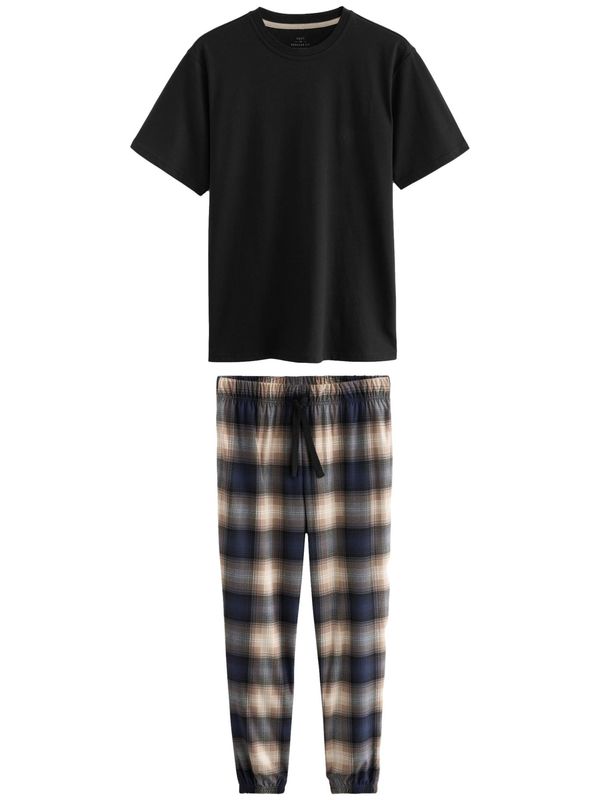 Next Next Duga pidžama  boja pijeska / tamno bež / mornarsko plava / crna