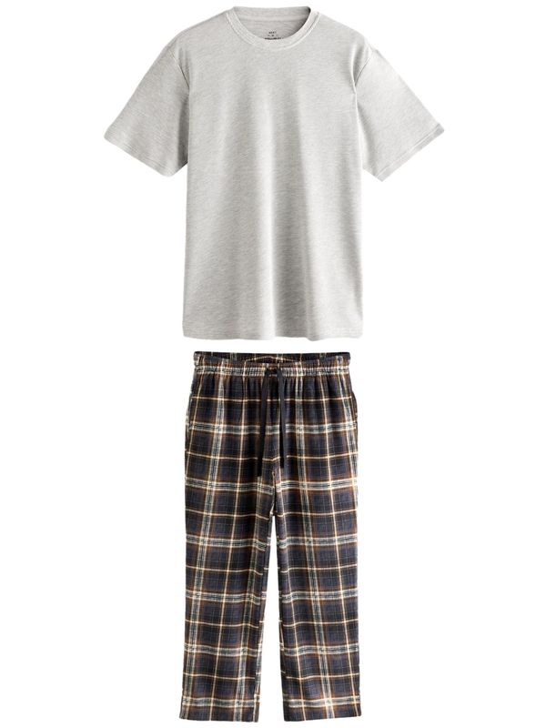 Next Next Duga pidžama  smeđa / siva