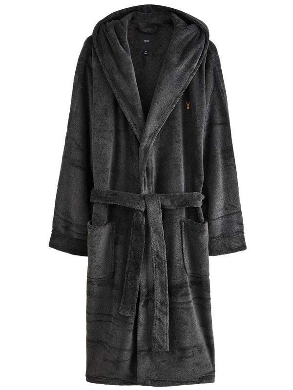 Next Next Dugi kupaći ogrtač  antracit siva