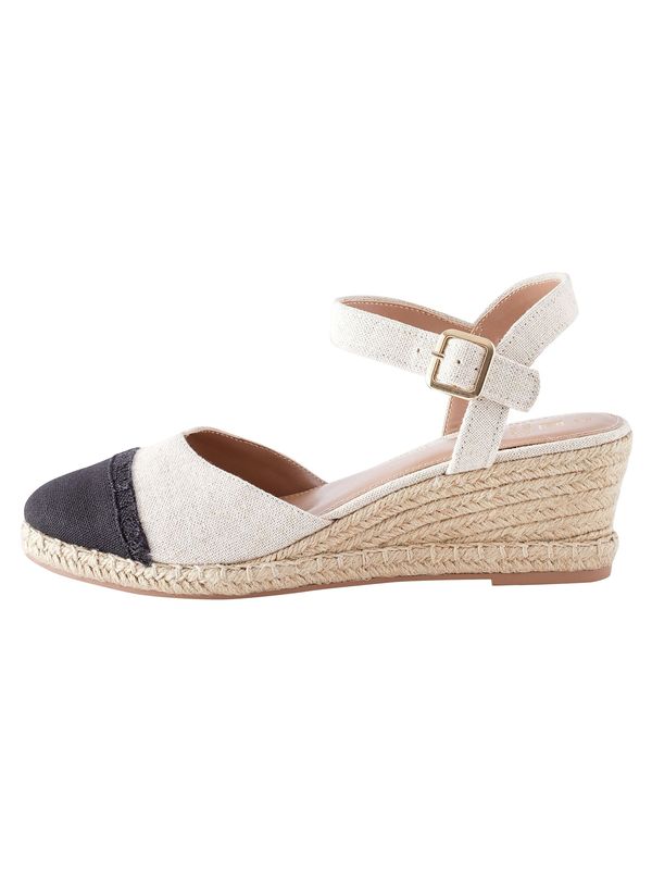Next Next Espadrile 'Forever Comfort'  ecru/prljavo bijela / crna