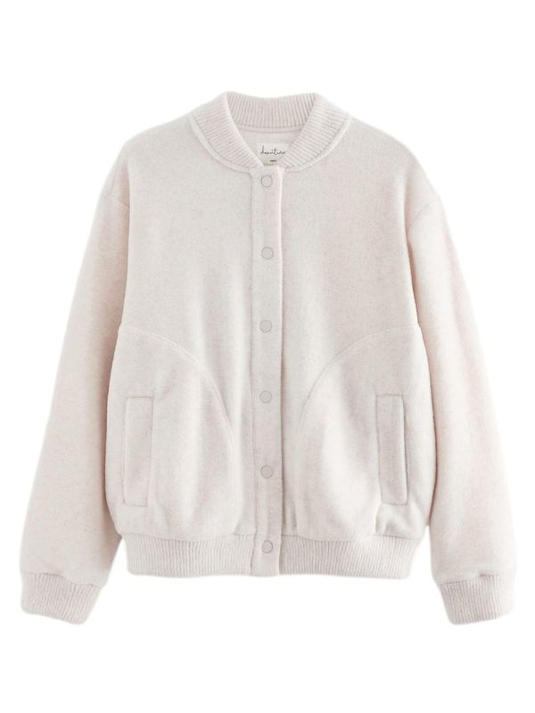 Next Next Flis jakna  ecru/prljavo bijela