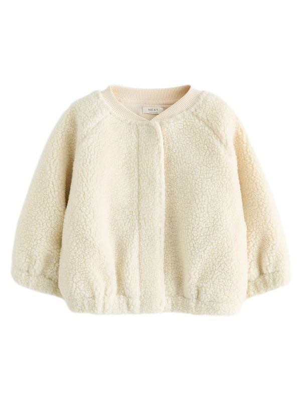 Next Next Flis jakna  narančasto žuta / žad / tamno crvena / crna / vuneno bijela