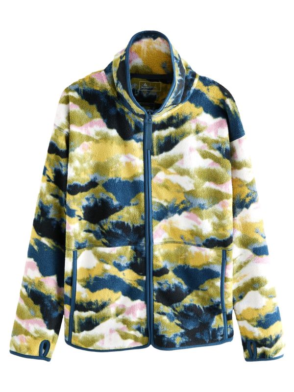 Next Next Flis jakna  plava / svijetloplava / tamno plava / zelena / limeta / travnato zelena