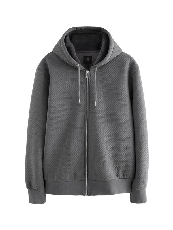 Next Next Flis jakna  tamo siva