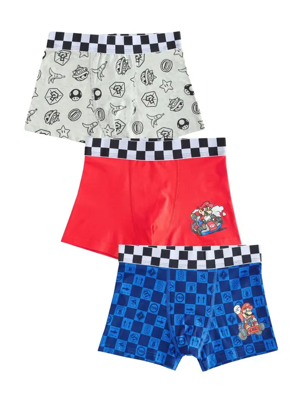 Next Next Gaće '3er-Pack'  plava / crvena / bijela