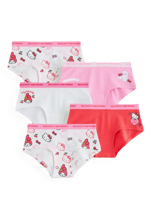 Next Next Gaće 'Hello Kitty'  svijetloroza / tamno roza / svijetlocrvena / bijela