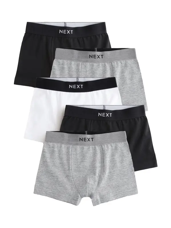 Next Next Gaće  svijetlosiva / crna / bijela