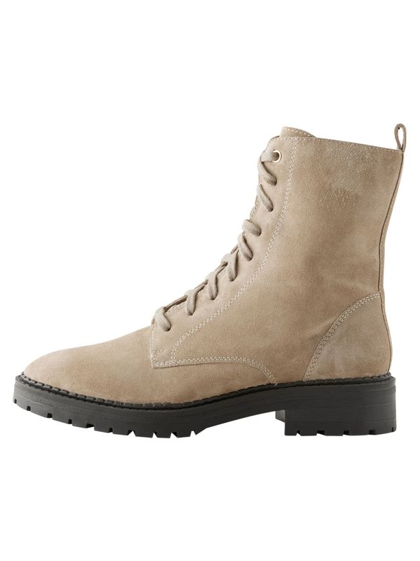 Next Next Gležnjače na vezanje  bež / crna