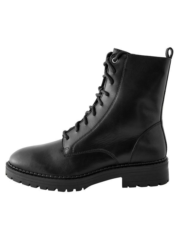 Next Next Gležnjače na vezanje 'Signature Comfort®'  crna