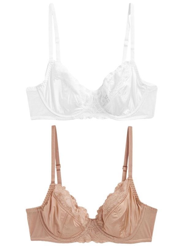 Next Next Grudnjak  boja devine dlake (camel) / bijela