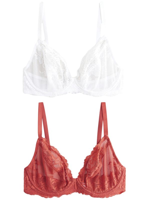 Next Next Grudnjak  hrđavo smeđa / bijela