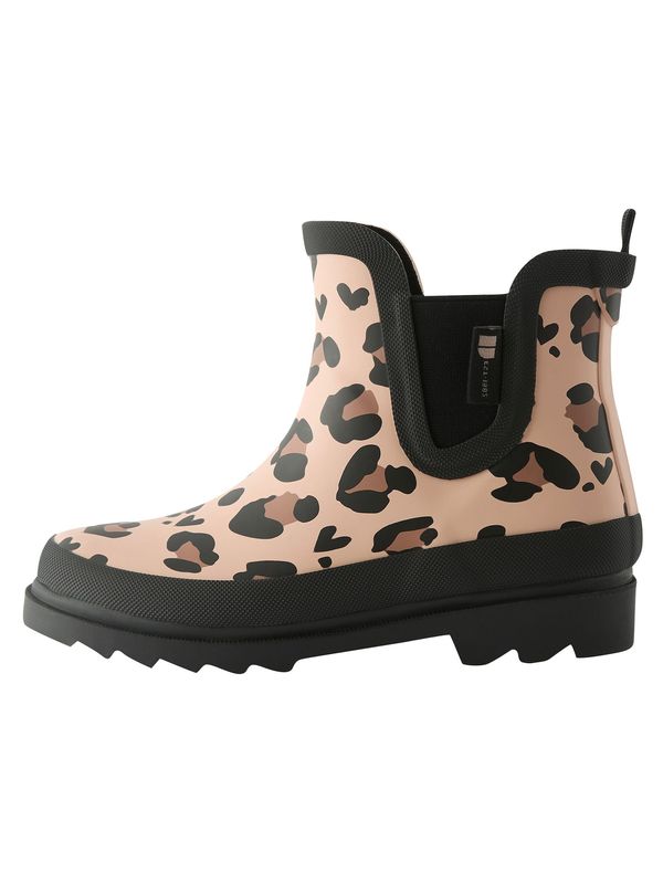 Next Next Gumene čizme  bež / smeđa / crna