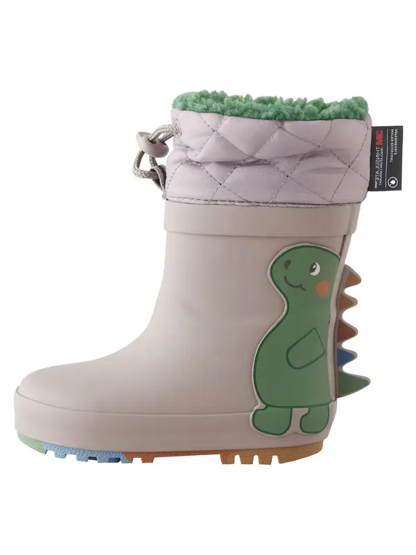 Next Next Gumene čizme  boja blata / zelena / pastelno ljubičasta