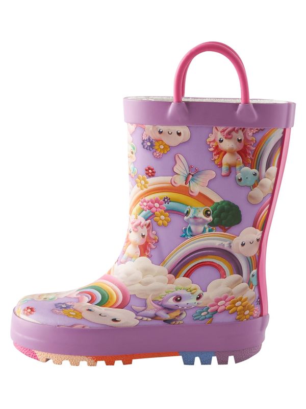 Next Next Gumene čizme  ljubičasta / miks boja