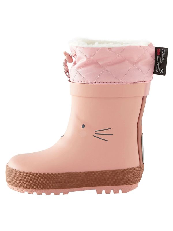 Next Next Gumene čizme  roza / crna