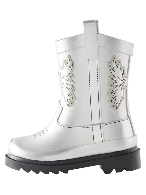 Next Next Gumene čizme  srebro