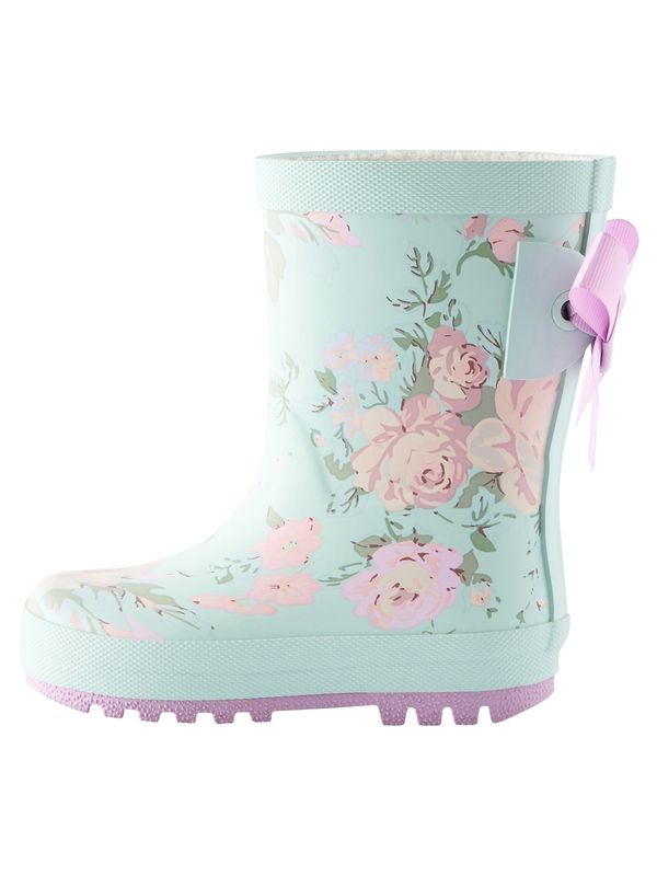 Next Next Gumene čizme  tirkiz / svijetloroza