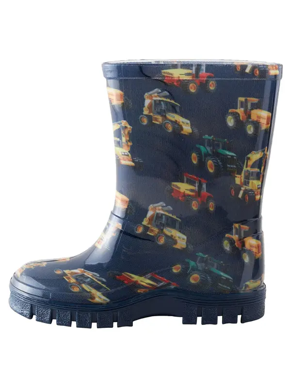 Next Next Gumene čizme 'Wellies'  mornarsko plava / cijan plava / žuta / narančasta
