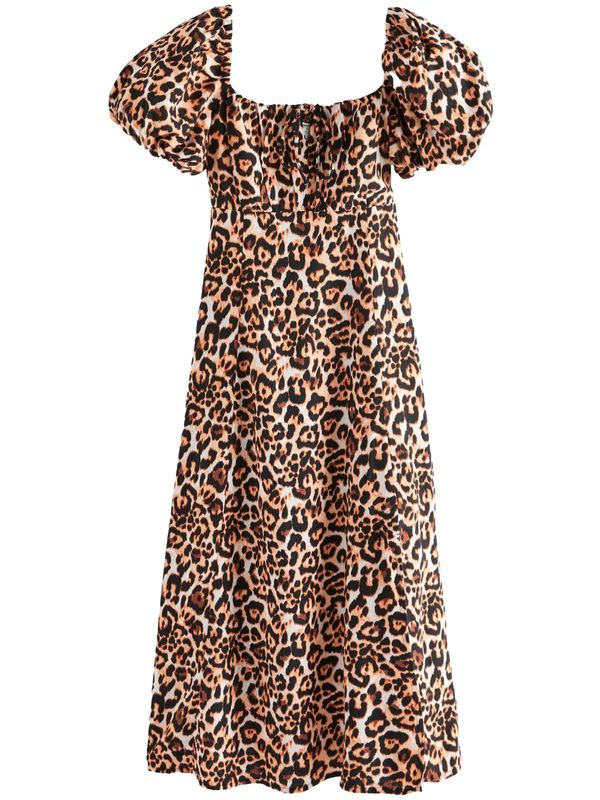 Next Next Haljina  bež / smeđa / crna