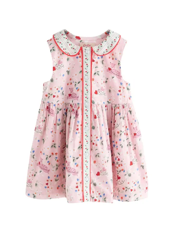 Next Next Haljina 'Cath Kidston'  svijetloplava / roza / crvena / bijela