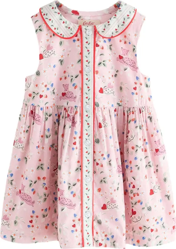 Next Next Haljina 'Cath Kidston'  svijetloplava / roza / crvena / bijela