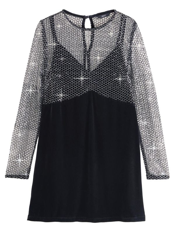 Next Next Haljina  crna / srebro